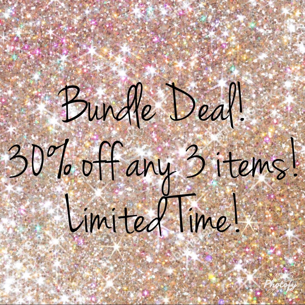 Bundle any 3 items and get 30% off instantly!